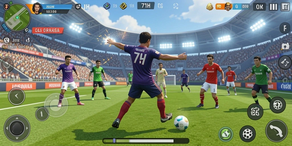Tangkapan layar utama <?71H?> memperlihatkan gameplay seru dalam olahraga kompetitif.