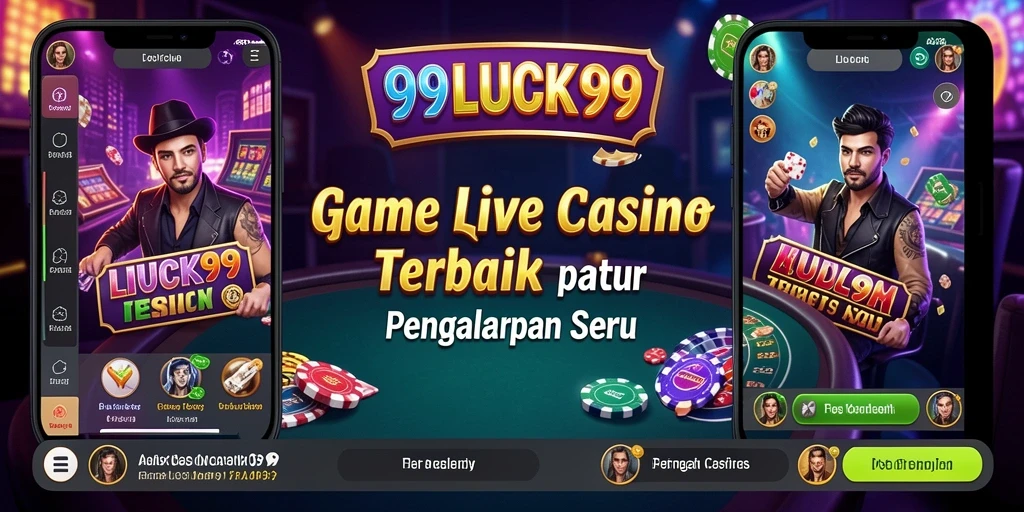 Tampilan gameplay Live Casino yang menarik dan interaktif di 99LUCK99.