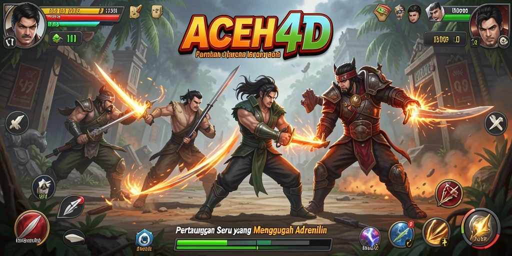 Tampilan seru gameplay ACEH4D saat menghadapi musuh.