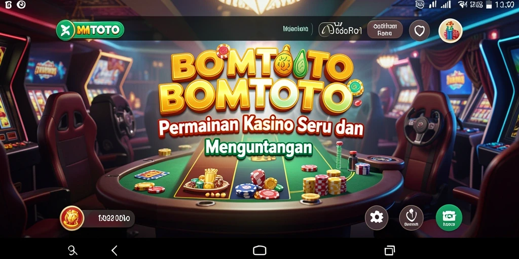 Gameplay menarik dalam aplikasi Kasino BOMTOTO.