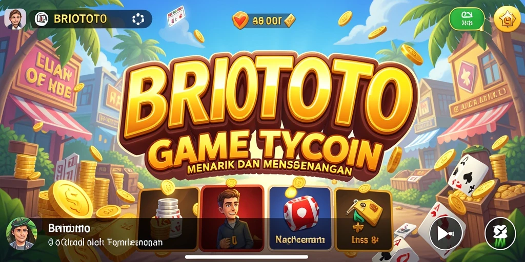 Tampilan gameplay BRIOTOTO dengan grafik menarik dan fitur manajemen.