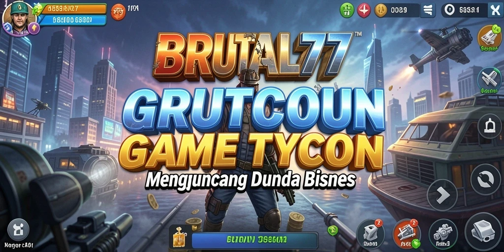 Screenshot utama menampilkan gameplay seru BRUTAL77.