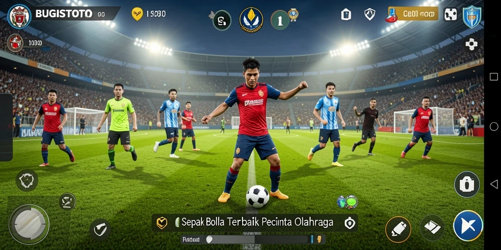 Tangkapan layar BUGISTOTO yang menunjukkan aksi seru di lapangan.