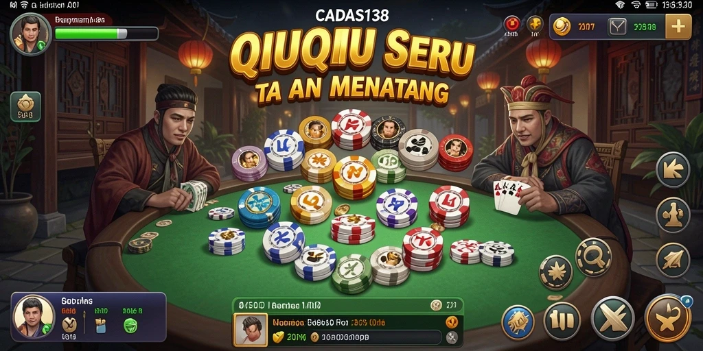 Screenshot gameplay CADAS138 yang menunjukkan keseruan bermain QiuQiu.