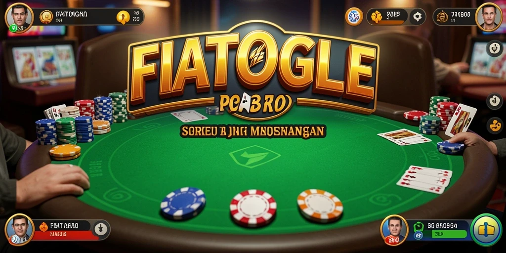 Tampilan gameplay Poker yang mendebarkan di FIATOGEL.