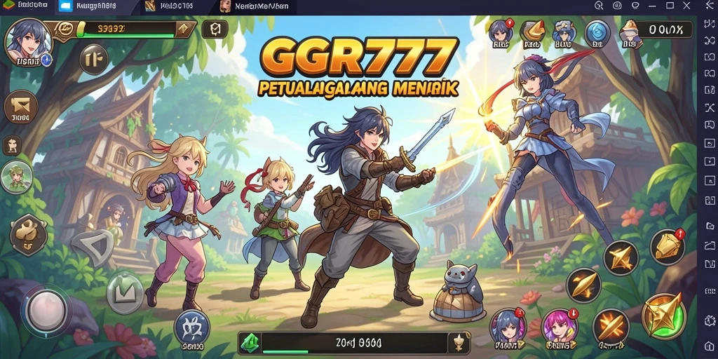 Tampilan permainan GGR777 yang menakjubkan dan penuh warna.
