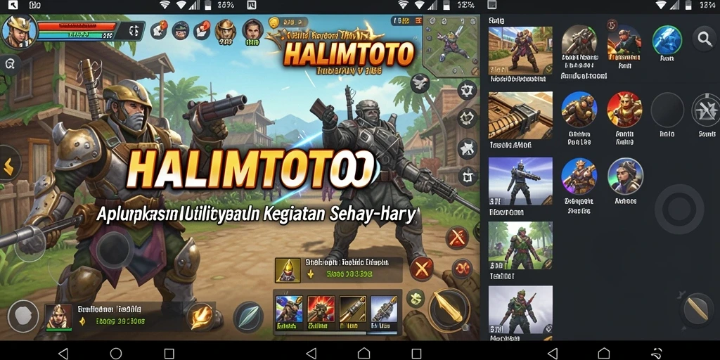 Tampilan antarmuka HALIMTOTO yang sederhana dan mudah digunakan.