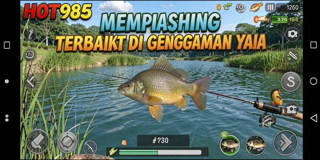 Gameplay HOT985 menampilkan momen memancing yang mendebarkan dan menakjubkan.