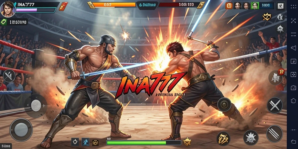Gameplay seru dengan karakter pertarungan menarik dan efek visual menawan.