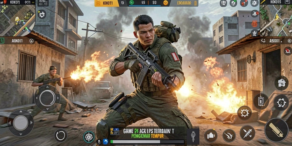 Tangkapan layar dari gameplay KOKO11 yang mendebarkan dan penuh aksi.