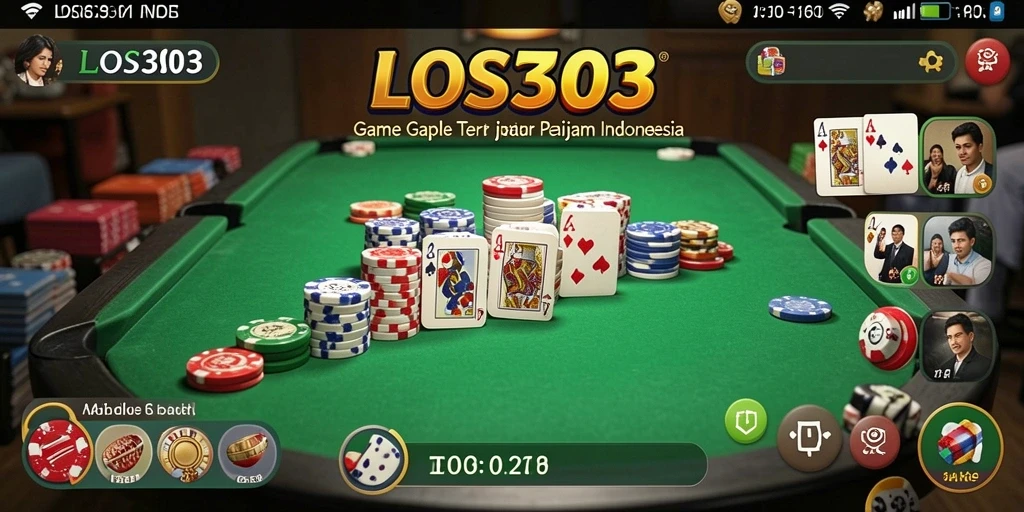 Tampilan game gaple yang seru dan interaktif di LOS303.