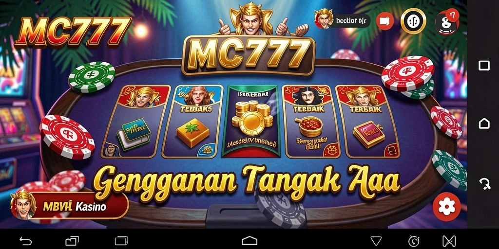 Screenshot gameplay yang menampilkan suasana kasino yang mendebarkan.