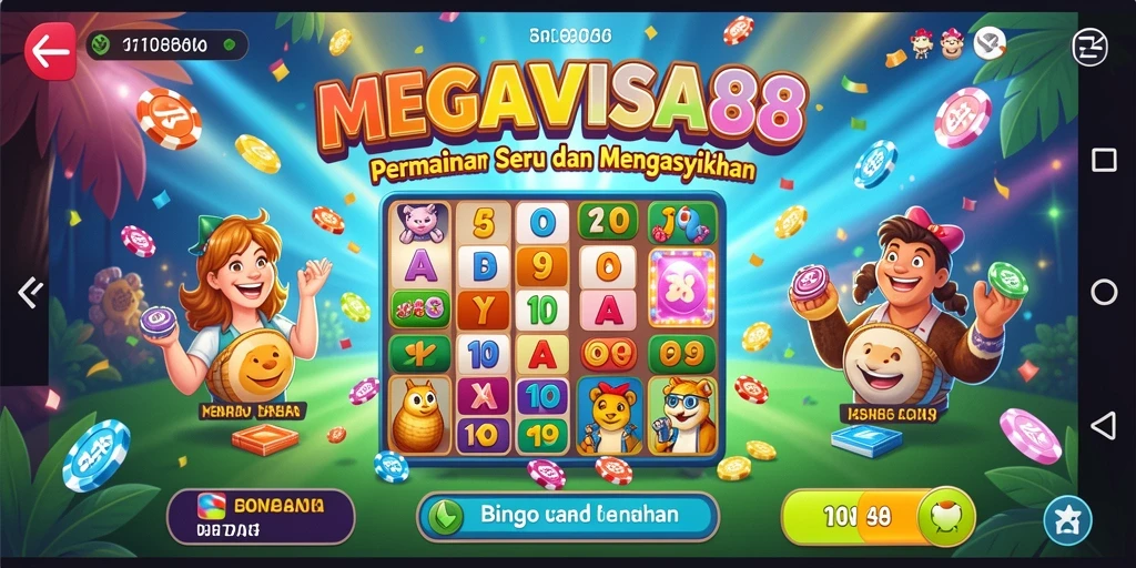 Tampilan gameplay MEGAVISA88 dengan aksi Bingo seru.