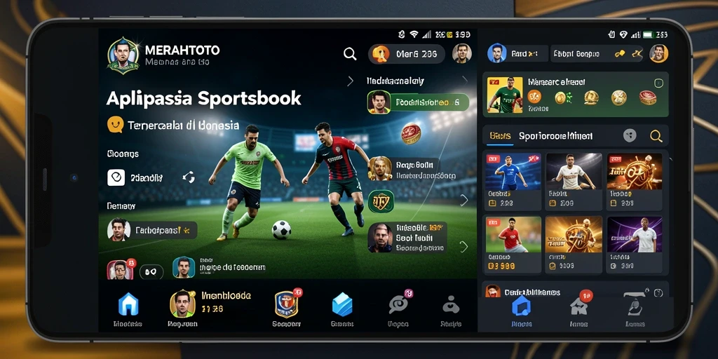 Tangkapan layar gameplay MERAHTOTO menunjukkan pengalaman taruhan olahraga yang interaktif.