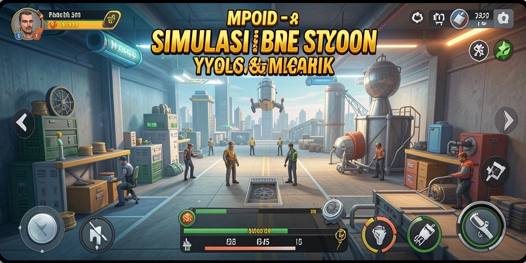 Tampilan screenshot MPOID menampilkan interaksi dinamis dalam pengelolaan bisnis Tycoon.