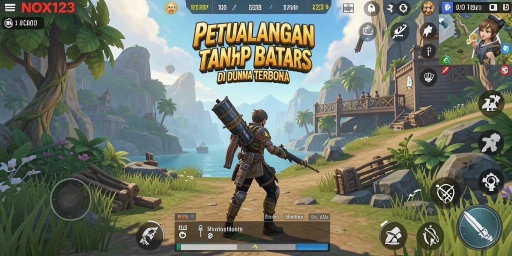 Gameplay NOX123 yang menakjubkan di dunia terbuka.