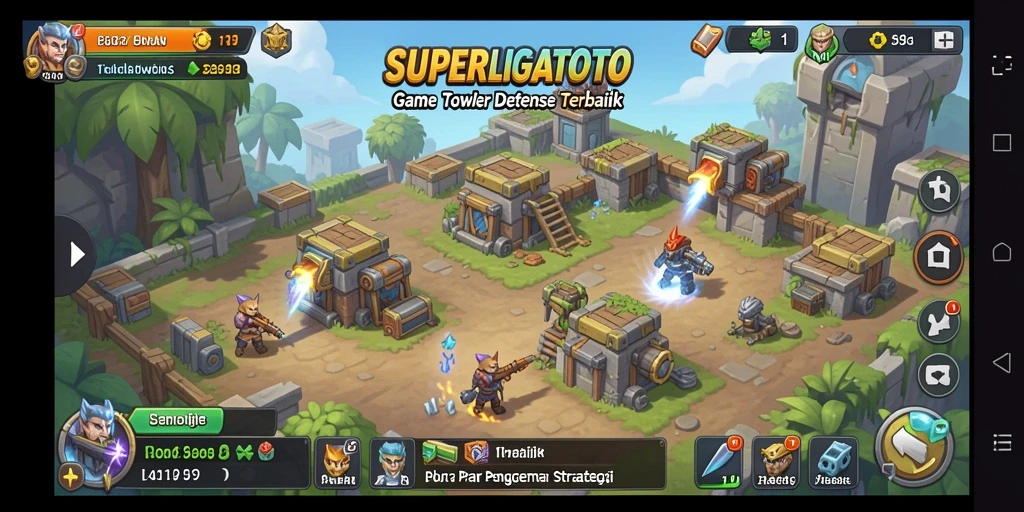 Tampilan screenshot dari gameplay SUPERLIGATOTO yang mendebarkan.