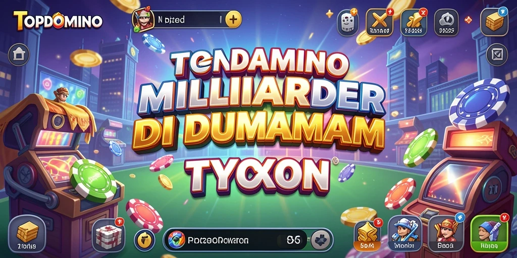 Tampilan gameplay seru di TOPDOMINO yang menunjukkan strategi Tycoon.