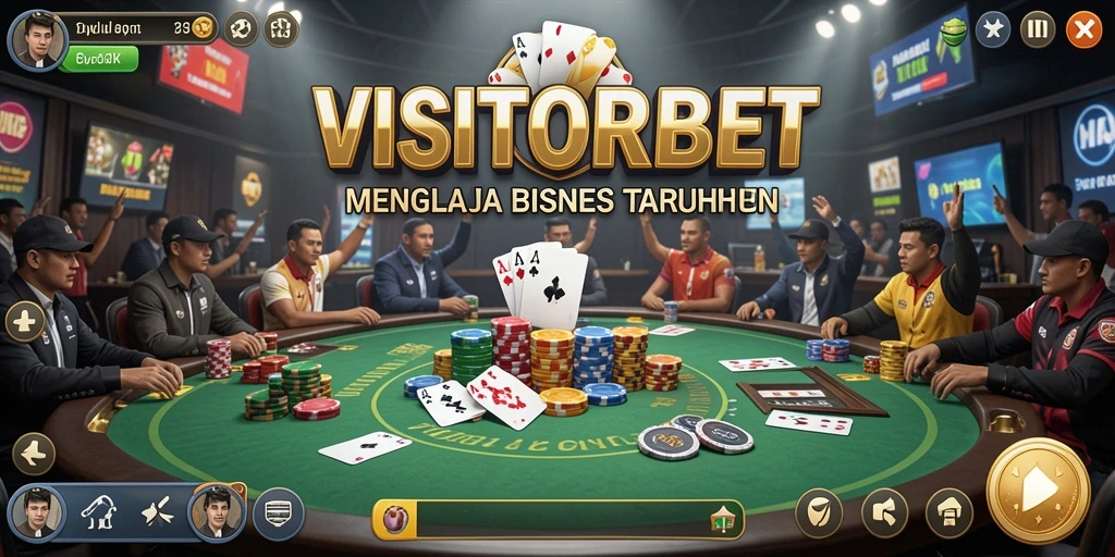 Tampilan gameplay <strong>VISITORBET</strong> yang menarik dalam mengelola bisnis taruhan.