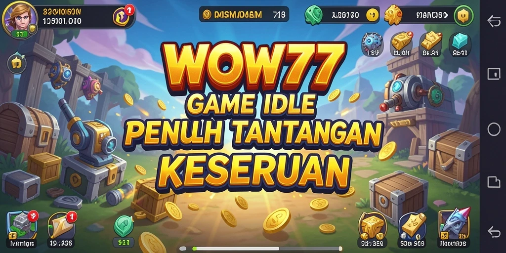 Menampilkan gameplay menarik dari WOW77 yang penuh strategi Idle.